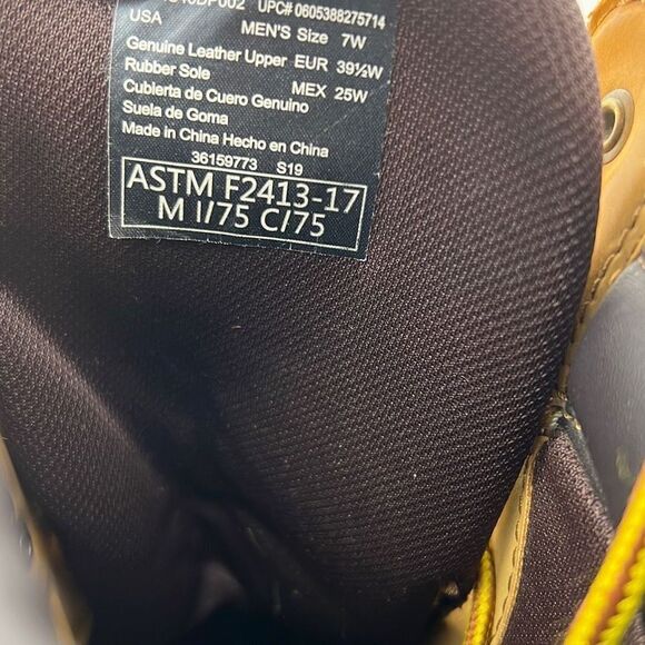 Herman survivors steel toe leather upper‎ Preowned boots- mens 7 - Picture 16 of 16